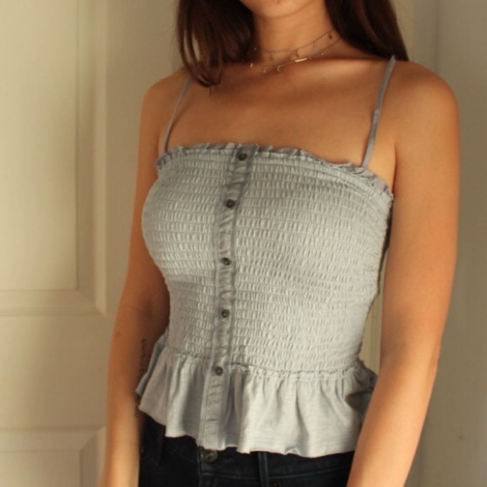 Abercrombie & Fitch Light Blue Summer Top
